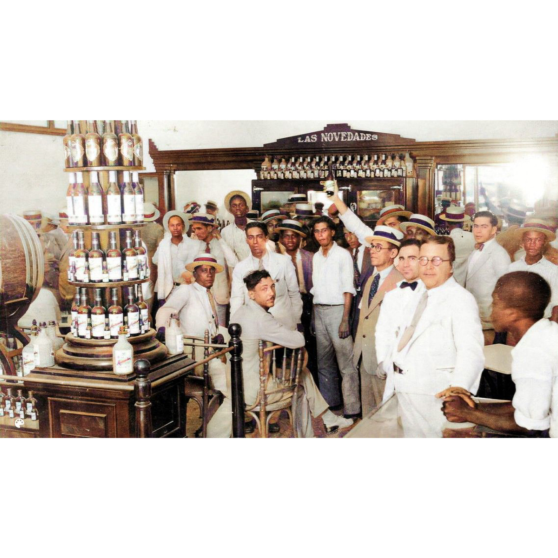 matuaslem_histria_1920-1959_Matusalem.-Bar-Las-Novedades-colored.-Santiago-de-Cuba.Años30-Enhanced